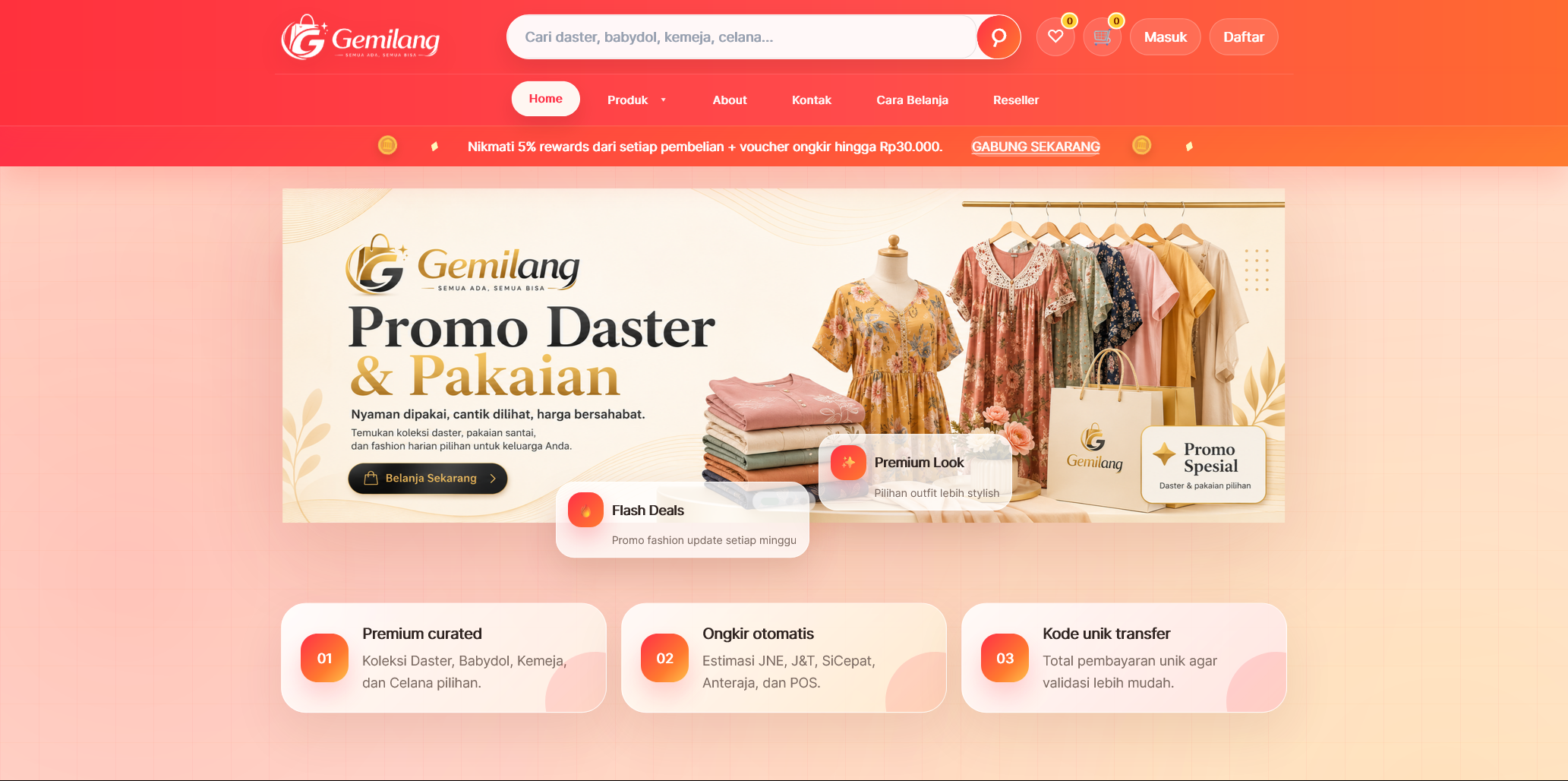 Screenshot 1 Gemilang store